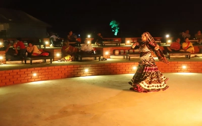 Arabian night experience in Jaisalmer with cultural dance and desert ambience